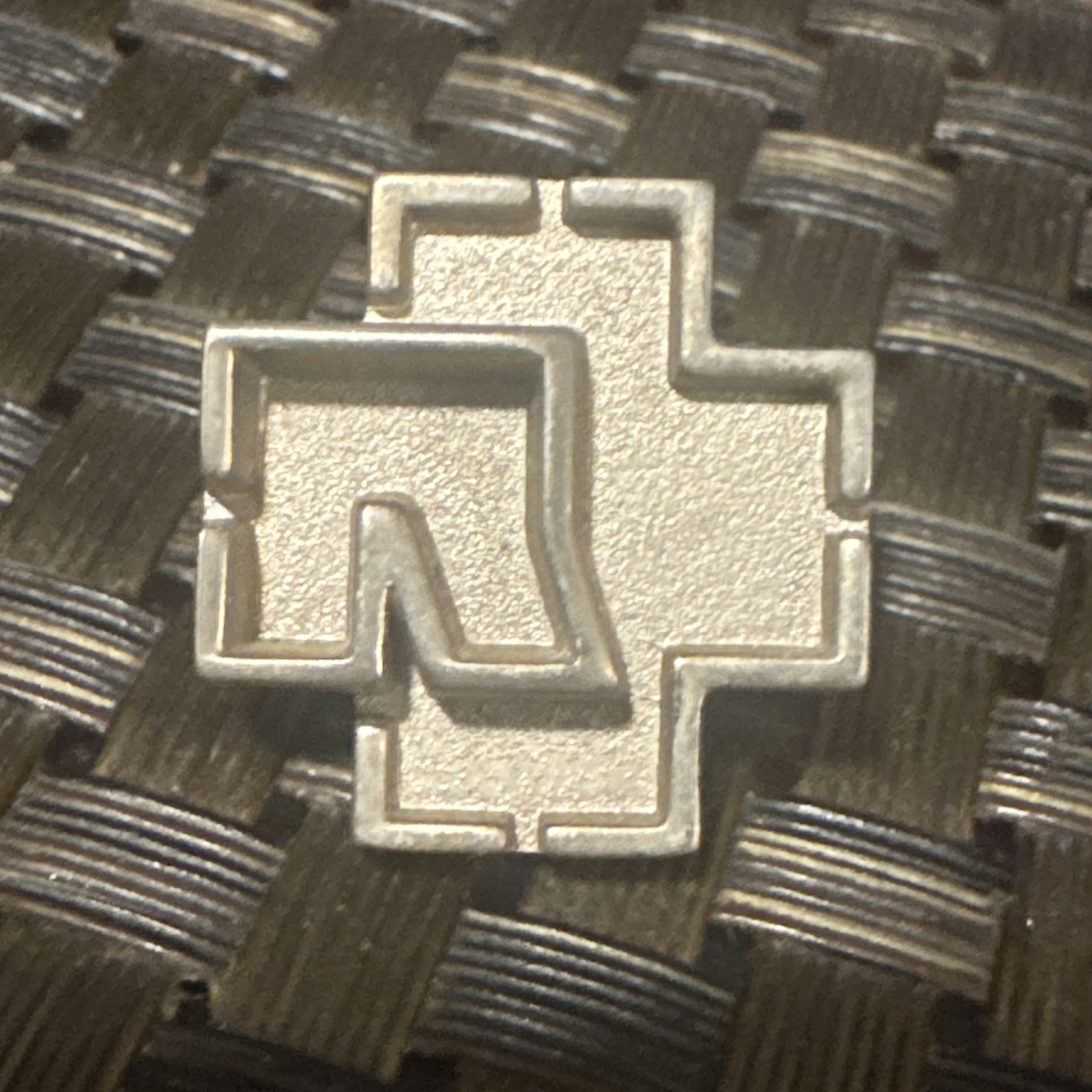 Rammstein Metal Logo Pin Badge Official Rammstein Metal Logo Pin Badge Official