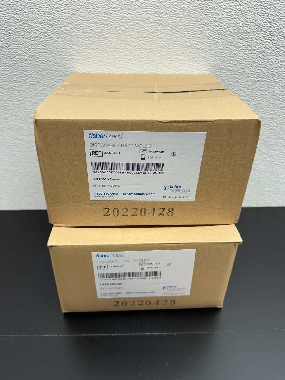 Fisherbrand REF 22363554 Disposable Base Molds 24 x 24 x 5mm Lot 2 Packs 1000pcs Fisherbrand REF 22363554 Disposable Base Molds 24 x 24 x 5mm Lot 2 Packs 1000pcs