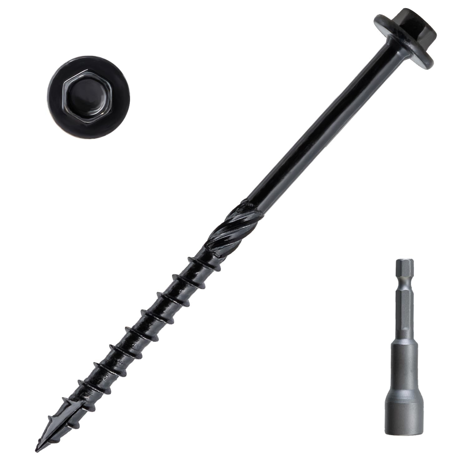 LIONMAX Structural Wood Lag Screws 4 Inch, 100-PCS, #14 X 4, Heavy Duty Rust LIONMAX Structural Wood Lag Screws 4 Inch, 100-PCS, #14 X 4, Heavy Duty Rust