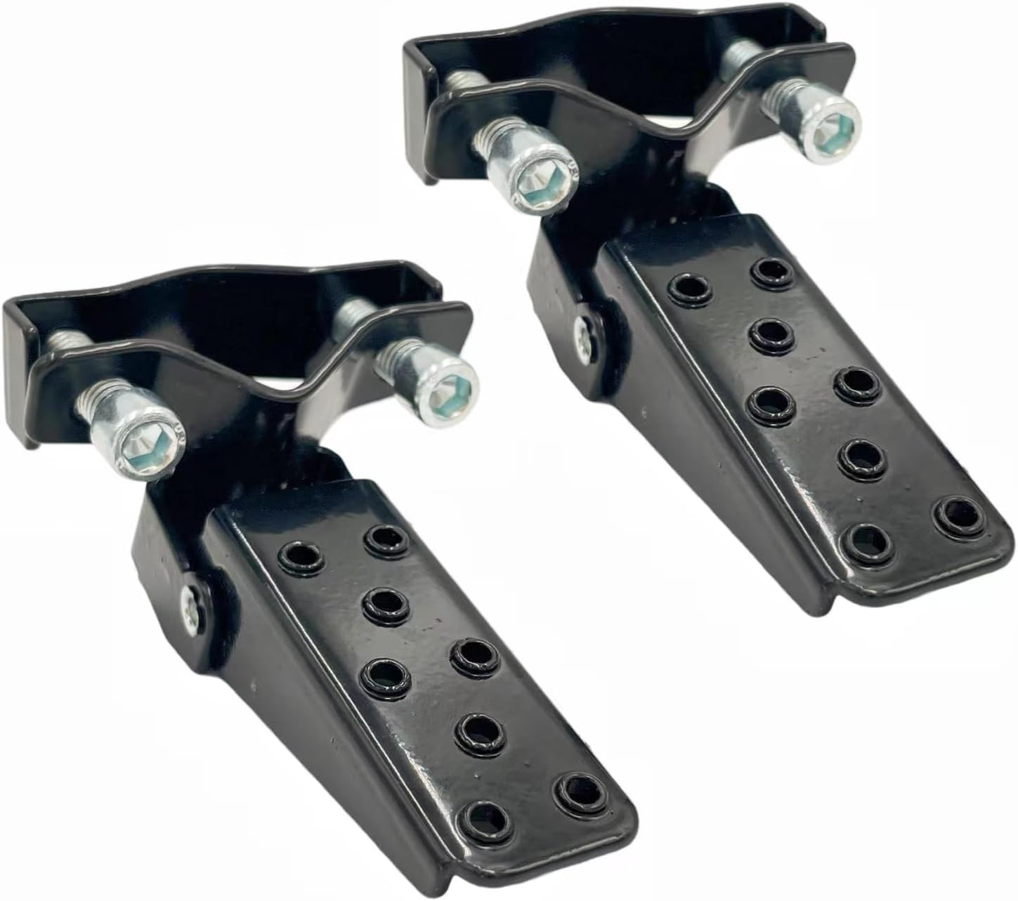 2PCS Motorcycle Foot Pegs, Universal Stylish Metal Folding Bike Foot Rest 