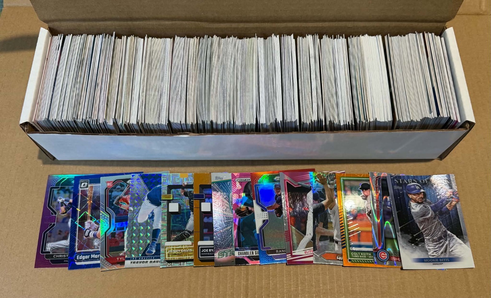 800ct Box MLB Baseball Cards Huge Lot Prizm Refractor Parallels Inserts RC SP