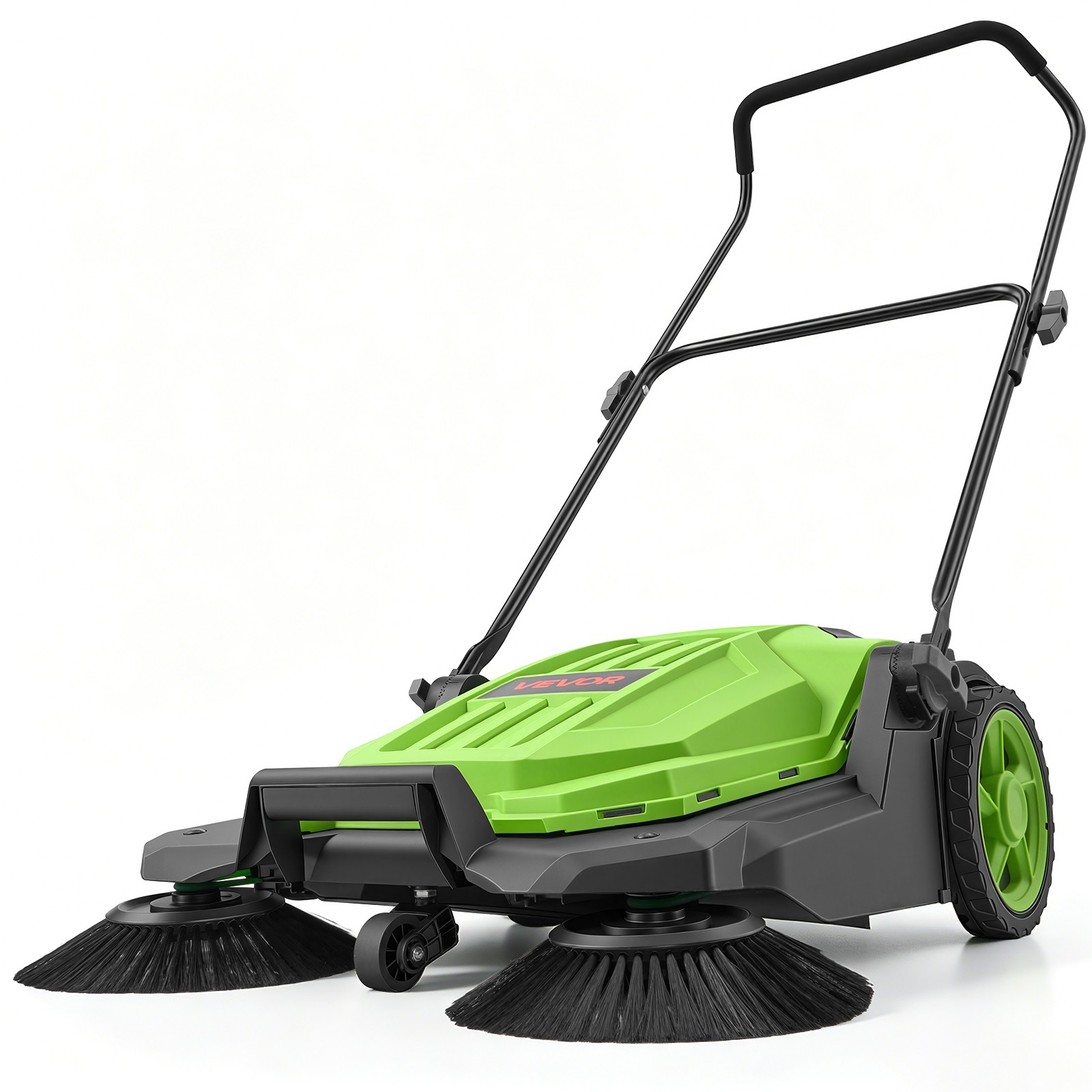 VEVOR Walk-Behind Floor Sweeper Manual Hand Push Sweeper 25.6