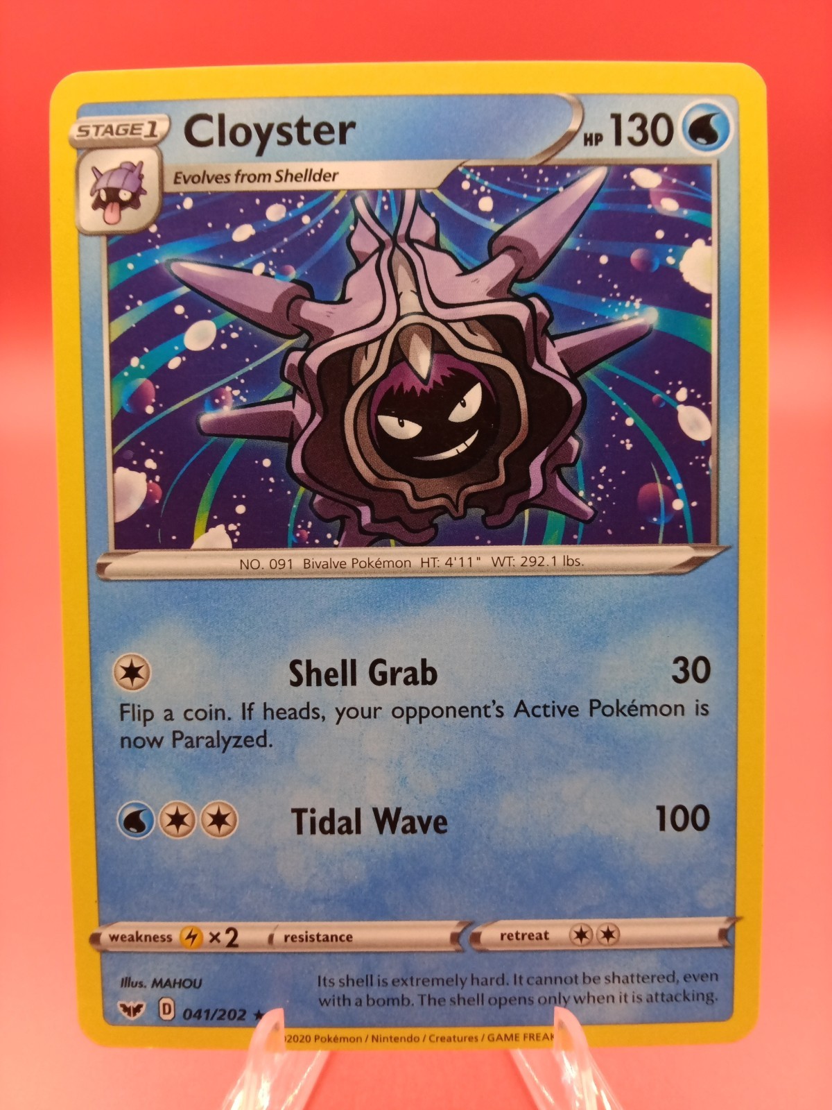 2020 Pokemon Sword & Shield Cloyster #041