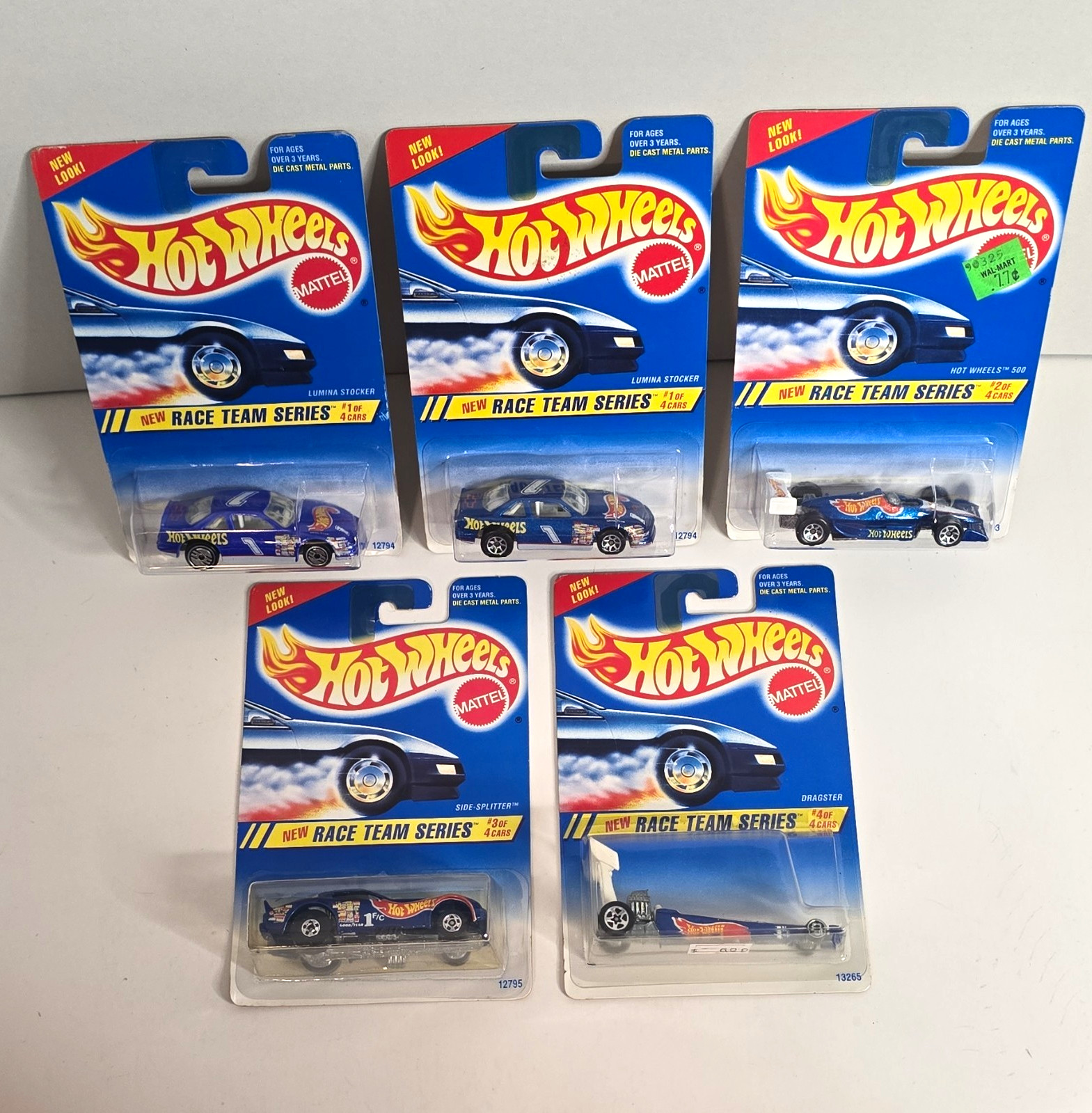 Hot Wheels New Race Team Series. Lumina Stocker. Lot Of 5 Cars from 1994 Hot Wheels New Race Team Series. Lumina Stocker. Lot Of 5 Cars from 1994