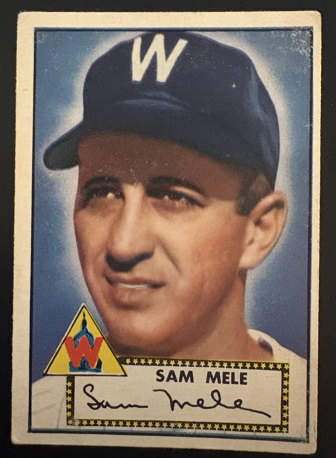 Topps 1952 Topps - Sam Mele #94 Washington Senators Base Set Topps 1952 Topps - Sam Mele #94 Washington Senators Base Set