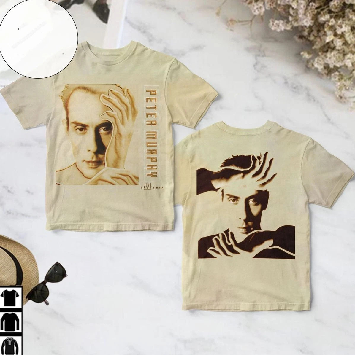 Love Hysteria Album Peter Murphy 3D Cover AOP T-shirt ZA754