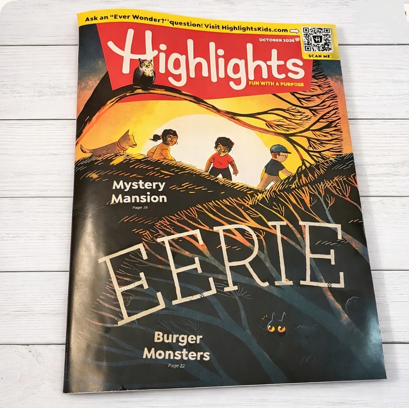 New October 2026 Highlights Magazine for Kids - the EERIE HAUNTED MANSION Issue