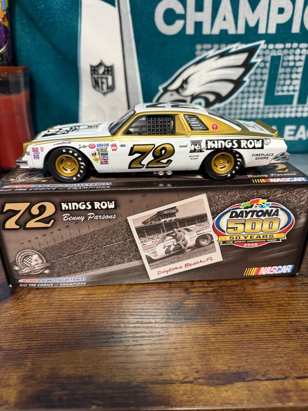 Benny Parsons #72 Kings Row 1975 Daytona 500 Win Chevy Malibu 1 of 804 2008 Benny Parsons #72 Kings Row 1975 Daytona 500 Win Chevy Malibu 1 of 804 2008