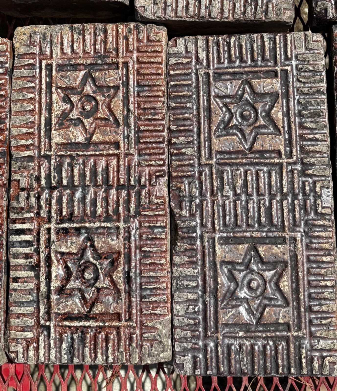 Antique Salt Glazed Nelsonville Star Brick (have lots). BUY 4, SAVE 25%
