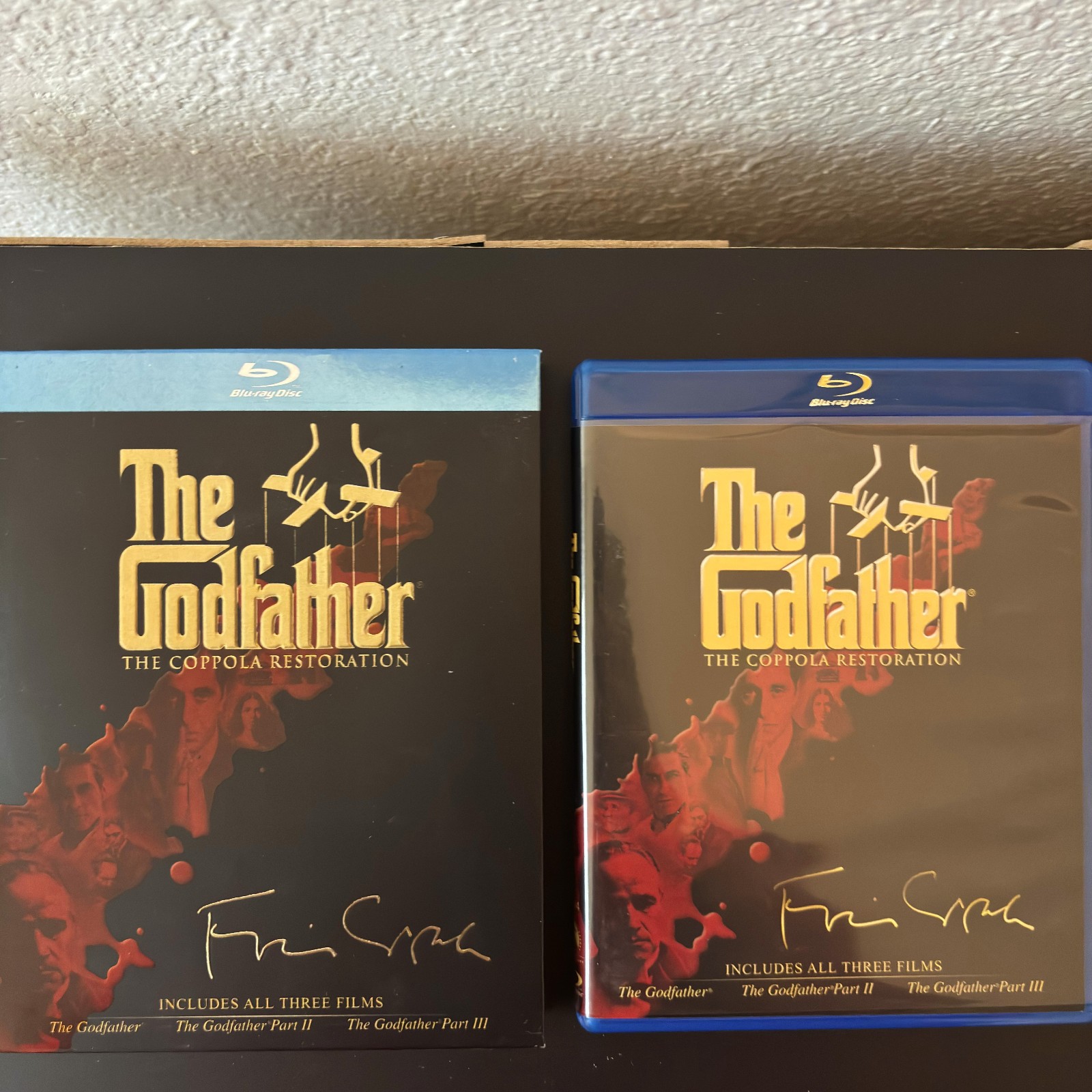 The Godfather Trilogy Collection Coppola Restoration, Blu-ray, 4-Disc Set The Godfather Trilogy Collection Coppola Restoration, Blu-ray, 4-Disc Set