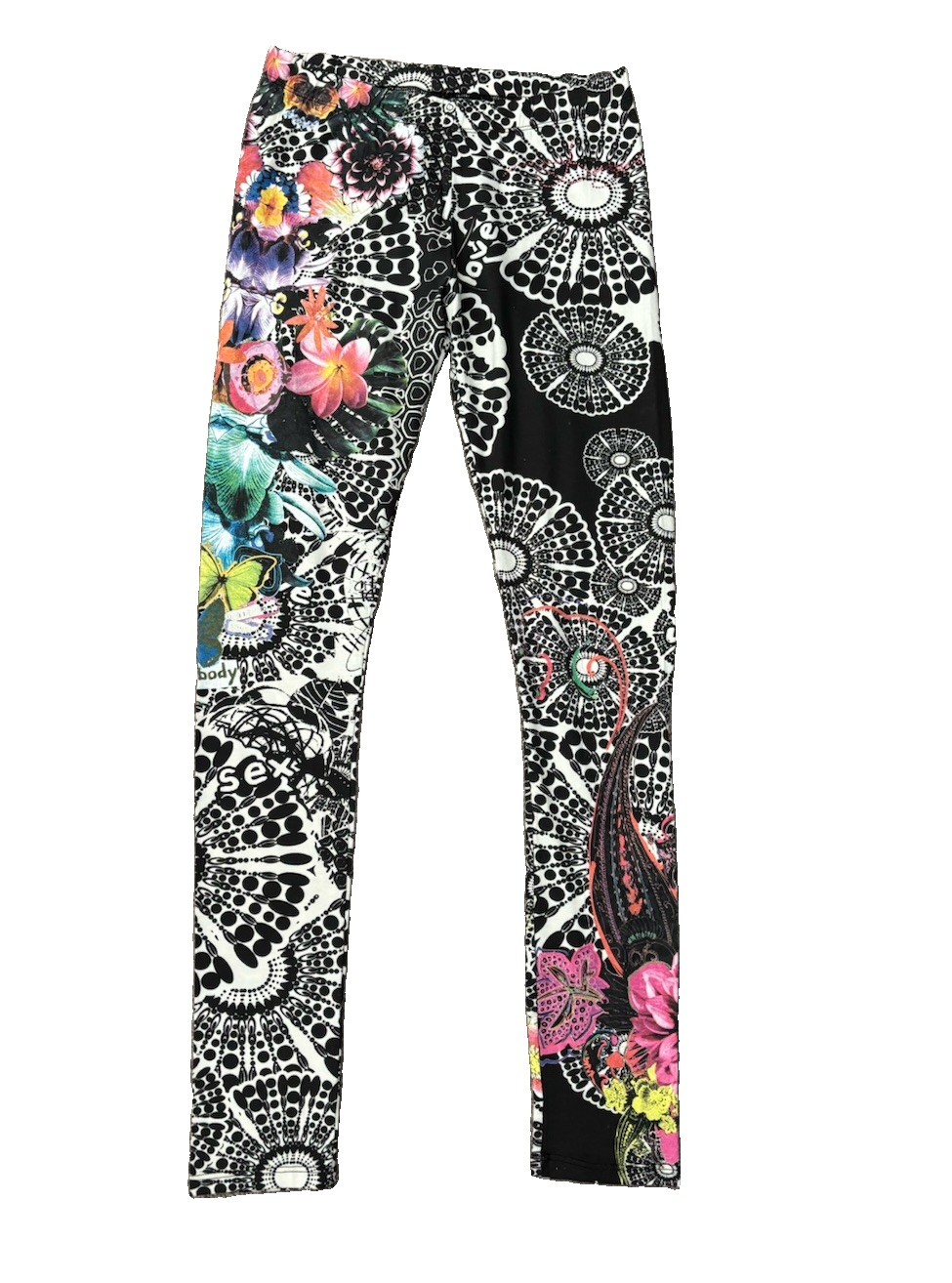 NEW Desigual Womens Leggings Size Small Artsy Graphic Print Stretch NEW Desigual Womens Leggings Size Small Artsy Graphic Print Stretch