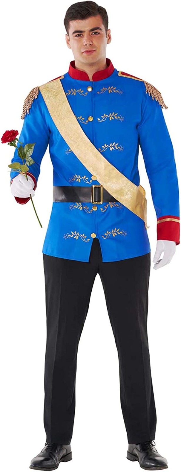 Men`s Prince Charming Costume M-XL Adult Fairy Tale Halloween Outfit Cinderella Men`s Prince Charming Costume M-XL Adult Fairy Tale Halloween Outfit Cinderella