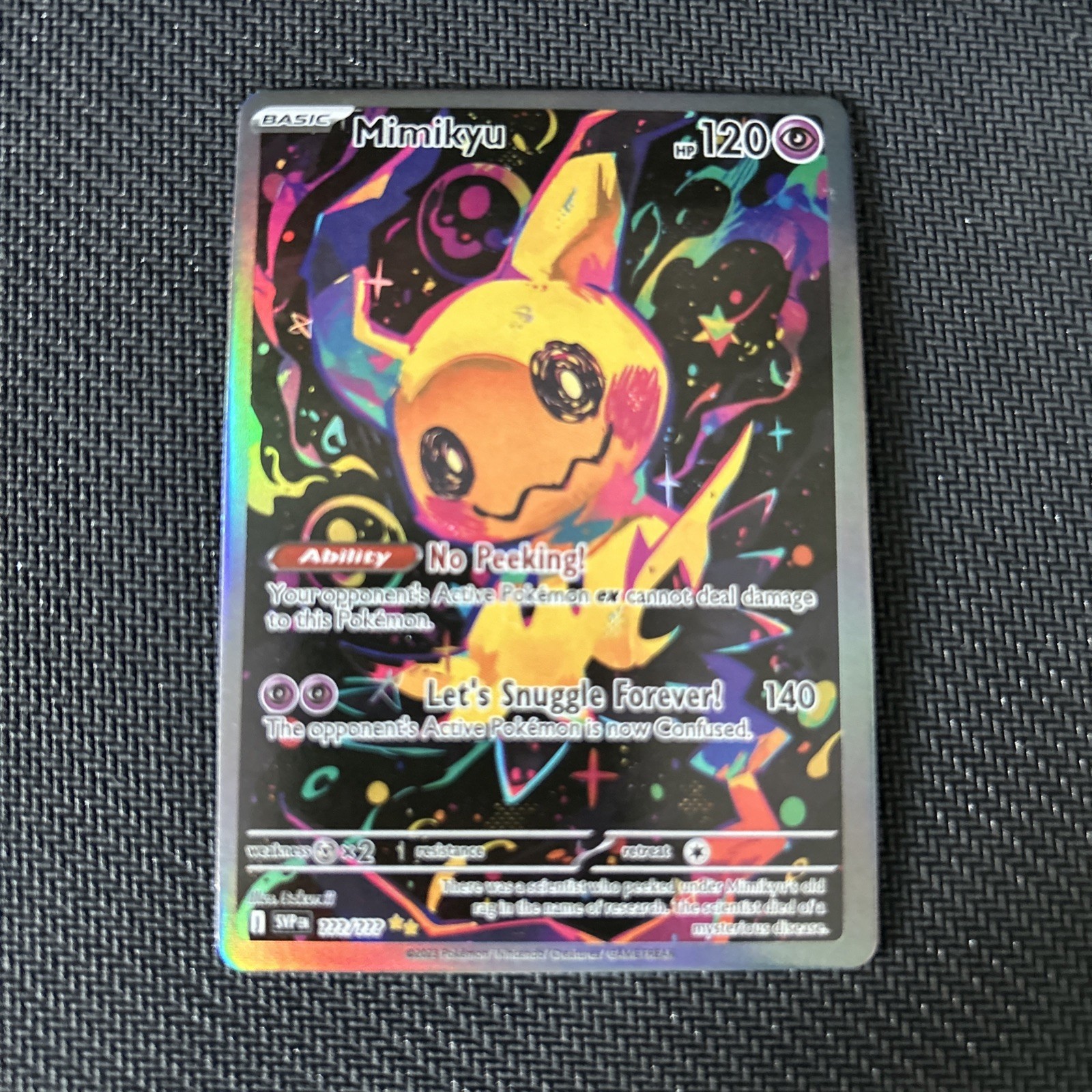 Pokemon Mimikyu Special Doujin Art Holo Card Pokemon Mimikyu Special Doujin Art Holo Card