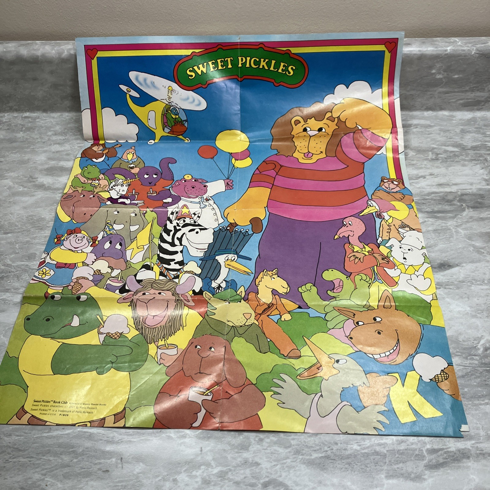 Sweet Pickles Poster Vintage 1970s 1977 Children's Books Poster Sweet Pickles Poster Vintage 1970s 1977 Children's Books Poster