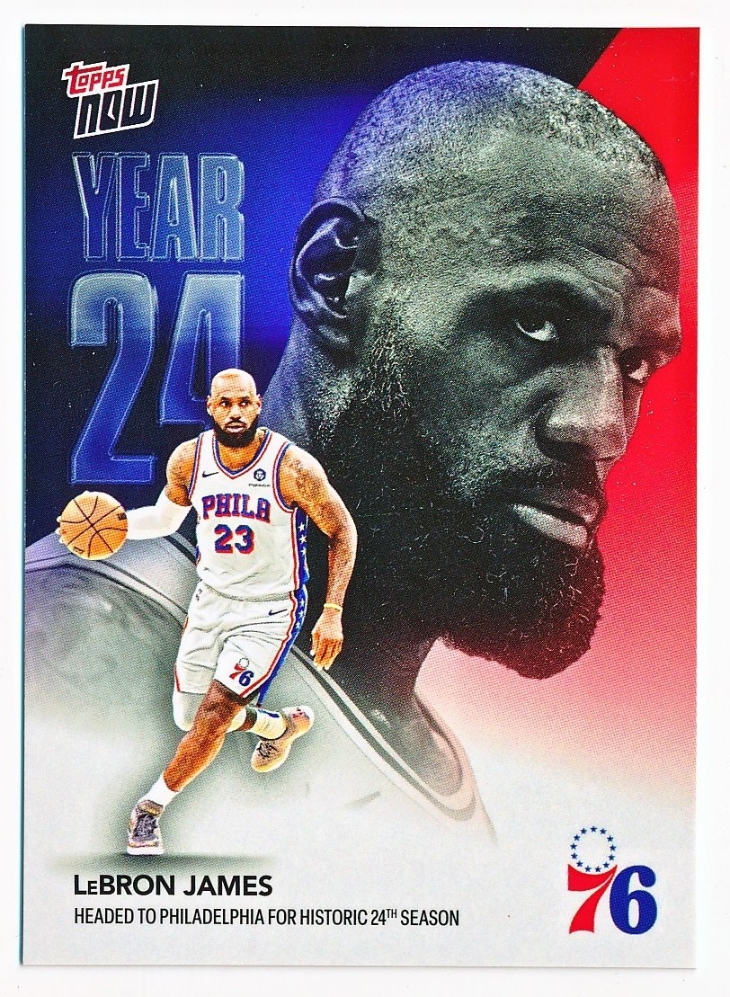 2026-27 Topps Now Offseason LeBron James Year 24 #OS3 - QTY AVAIL