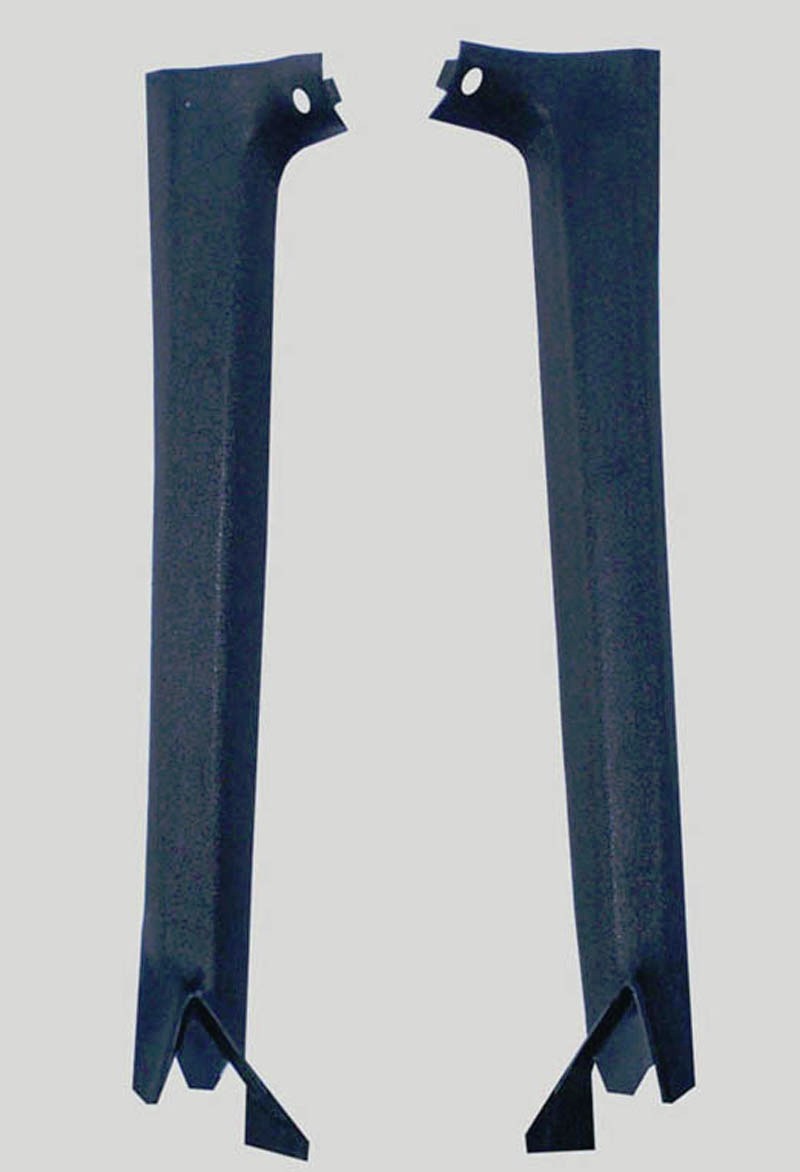 New 1969 - 1970 Ford Mustang Fastback Mach Boss 302 Pillar Trim Moldings Black