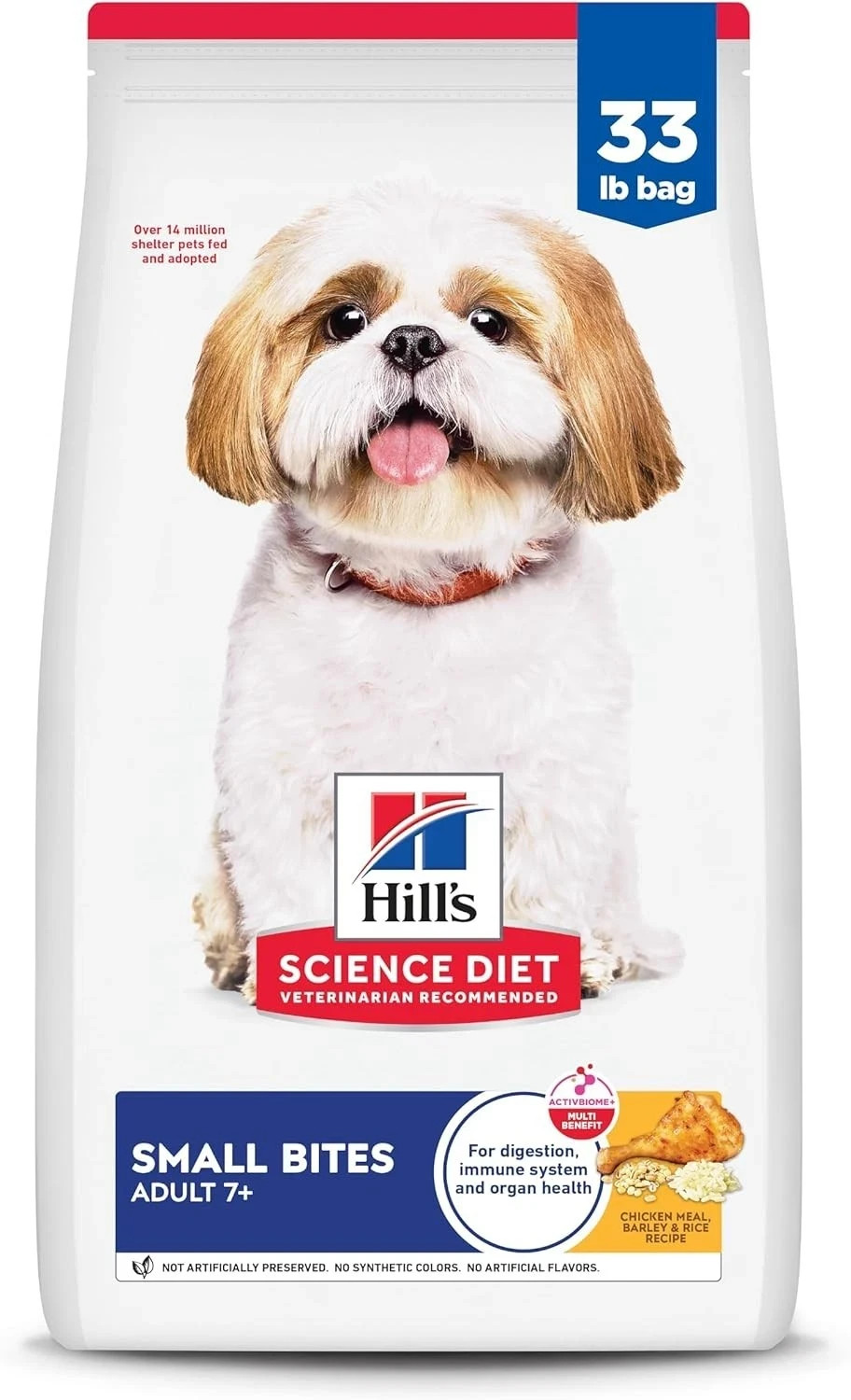 Hill's Science Diet Adult 7+ Senior Dry Dog Food Chicken & Brown Rice 33 lb Hill's Science Diet Adult 7+ Senior Dry Dog Food Chicken & Brown Rice 33 lb