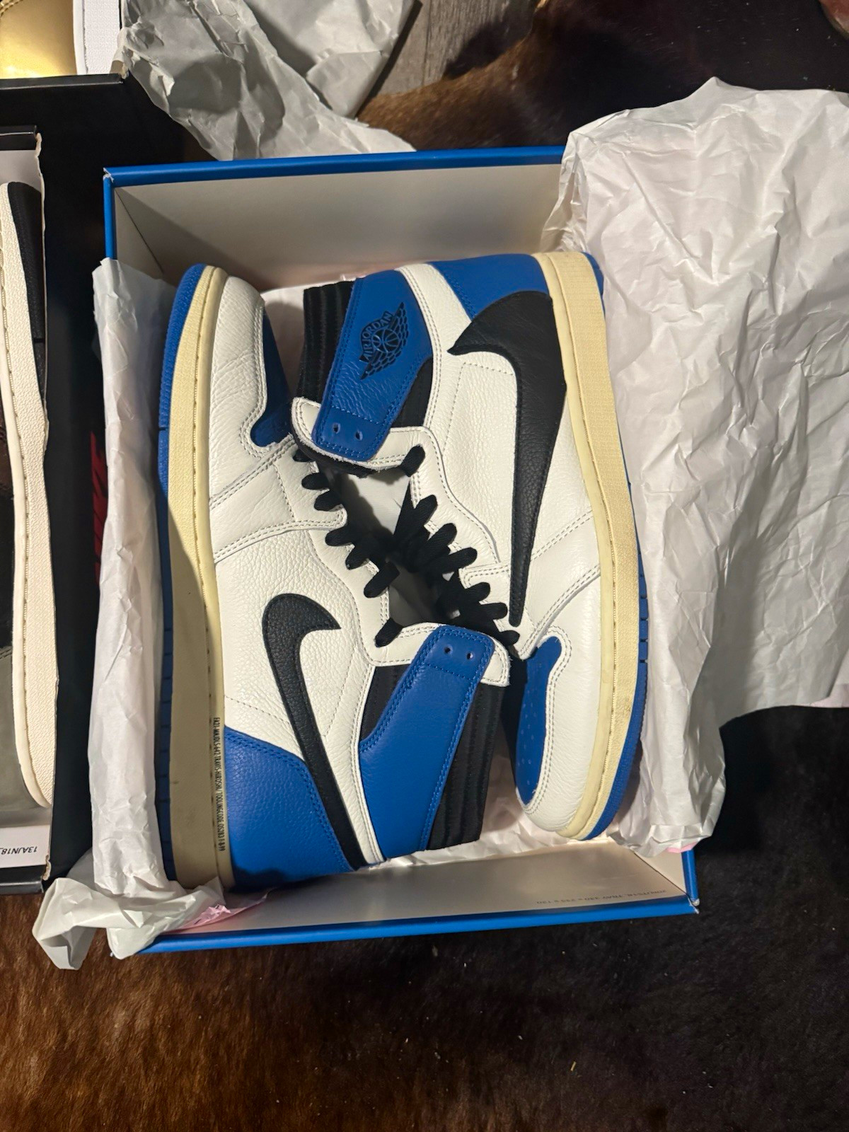 Jordan Air Jordan 1 Men’s High Top Lace-Up Alpaca Colorblock Sneaker 11 Jordan Air Jordan 1 Men’s High Top Lace-Up Alpaca Colorblock Sneaker 11