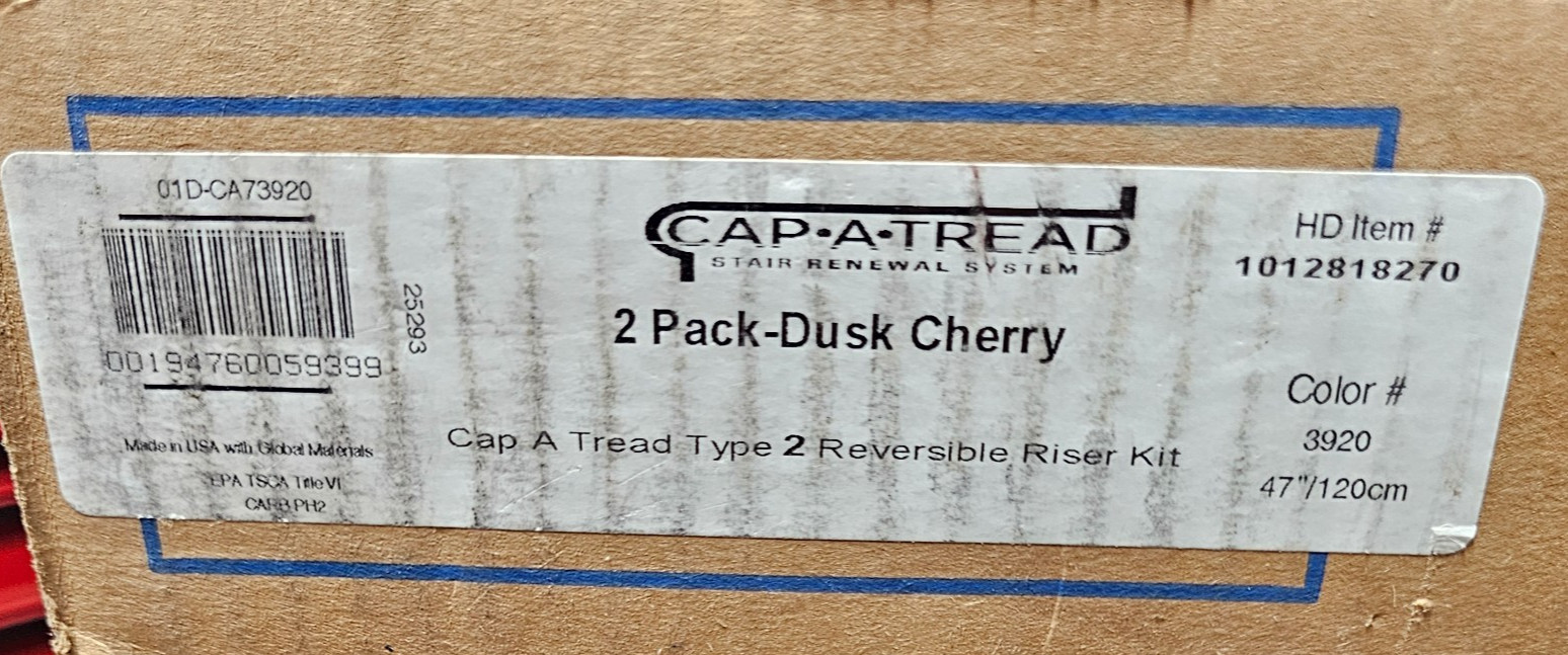 Cap A Tread 2-Pack Dusk Cherry Stair Tread & Reversible Riser Kit 01D-CA73920