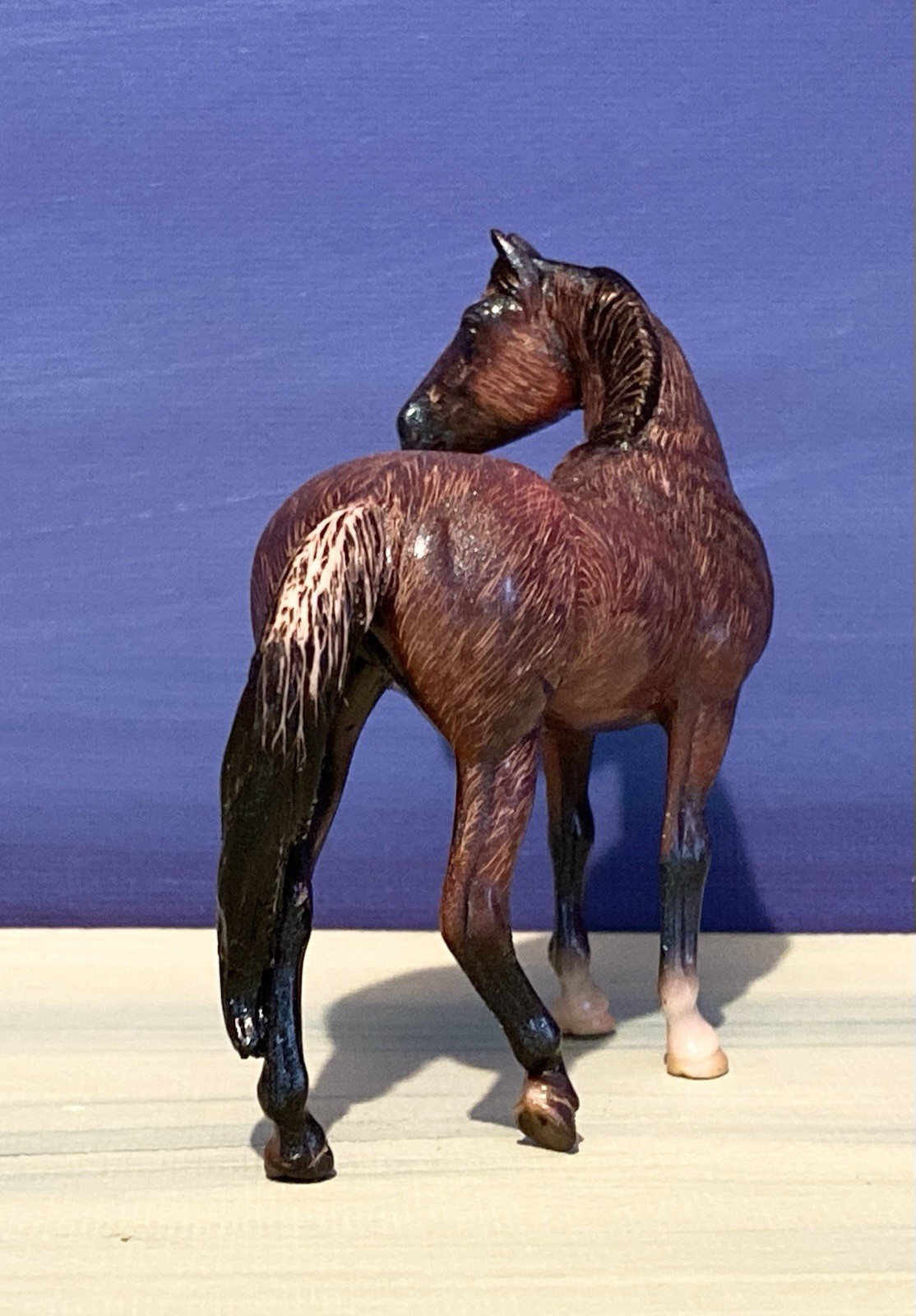 Custom Breyer Stablemate Etched Standing Stock Horse Hand Done OOAK