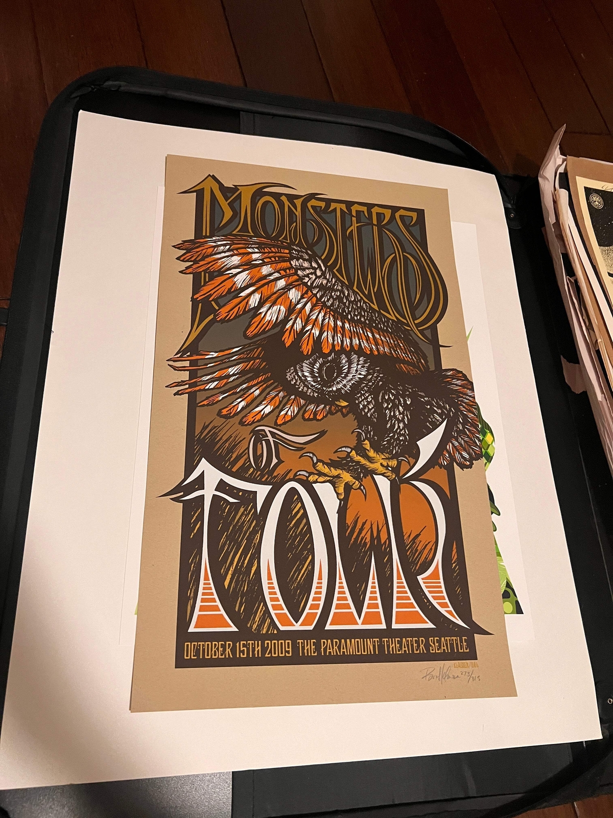 Monsters of Folk Paramount Theater Seattle Oct 15th 2009 Brad Klausen SIGNED