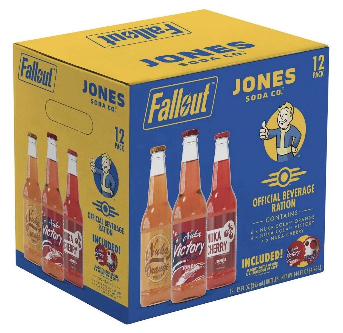 Fallout x Jones Soda “Official Beverage Ration” Variety Pack NEW w/ Accessories