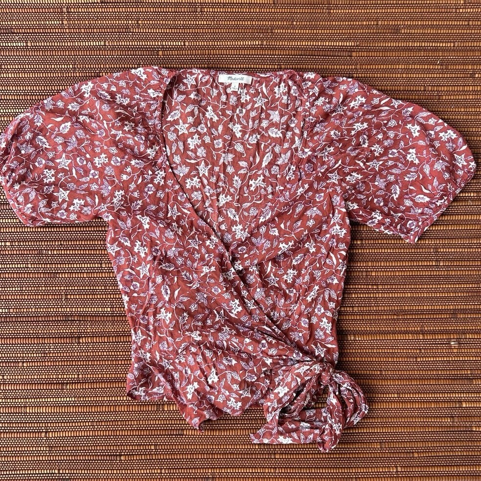 Madewell Red Top Small Wrap Madewell Red Top Small Wrap