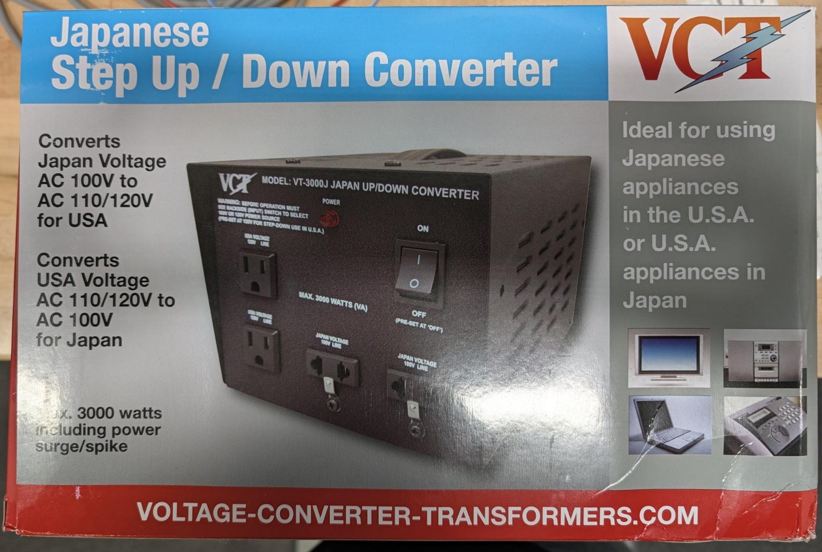 VCT VT 3000J Japanese Step up / down Converter