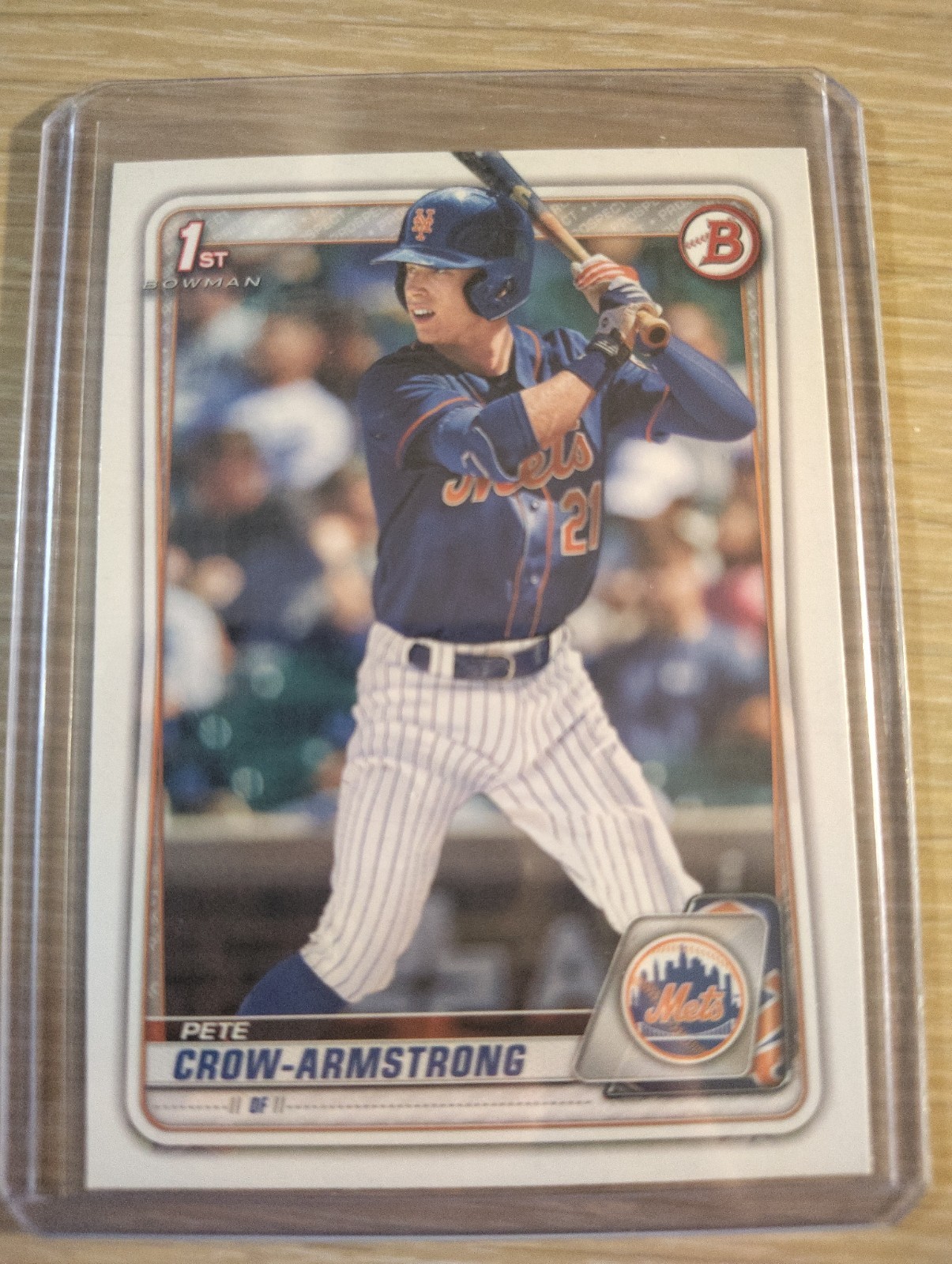 Pete Crow Armstrong—2020 1st Bowman Draft Paper—#BD-72-New York Mets/Cubs Pete Crow Armstrong—2020 1st Bowman Draft Paper—#BD-72-New York Mets/Cubs