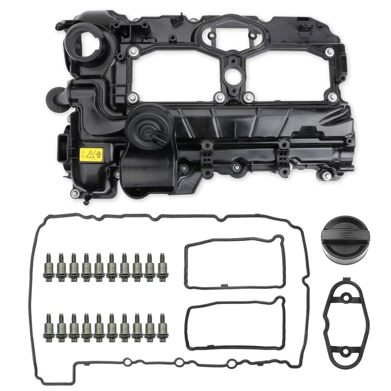 MITZONE N26 Engine Valve Cover with Gasket Bolts Kit & Oil Cap for BMW... MITZONE N26 Engine Valve Cover with Gasket Bolts Kit & Oil Cap for BMW...
