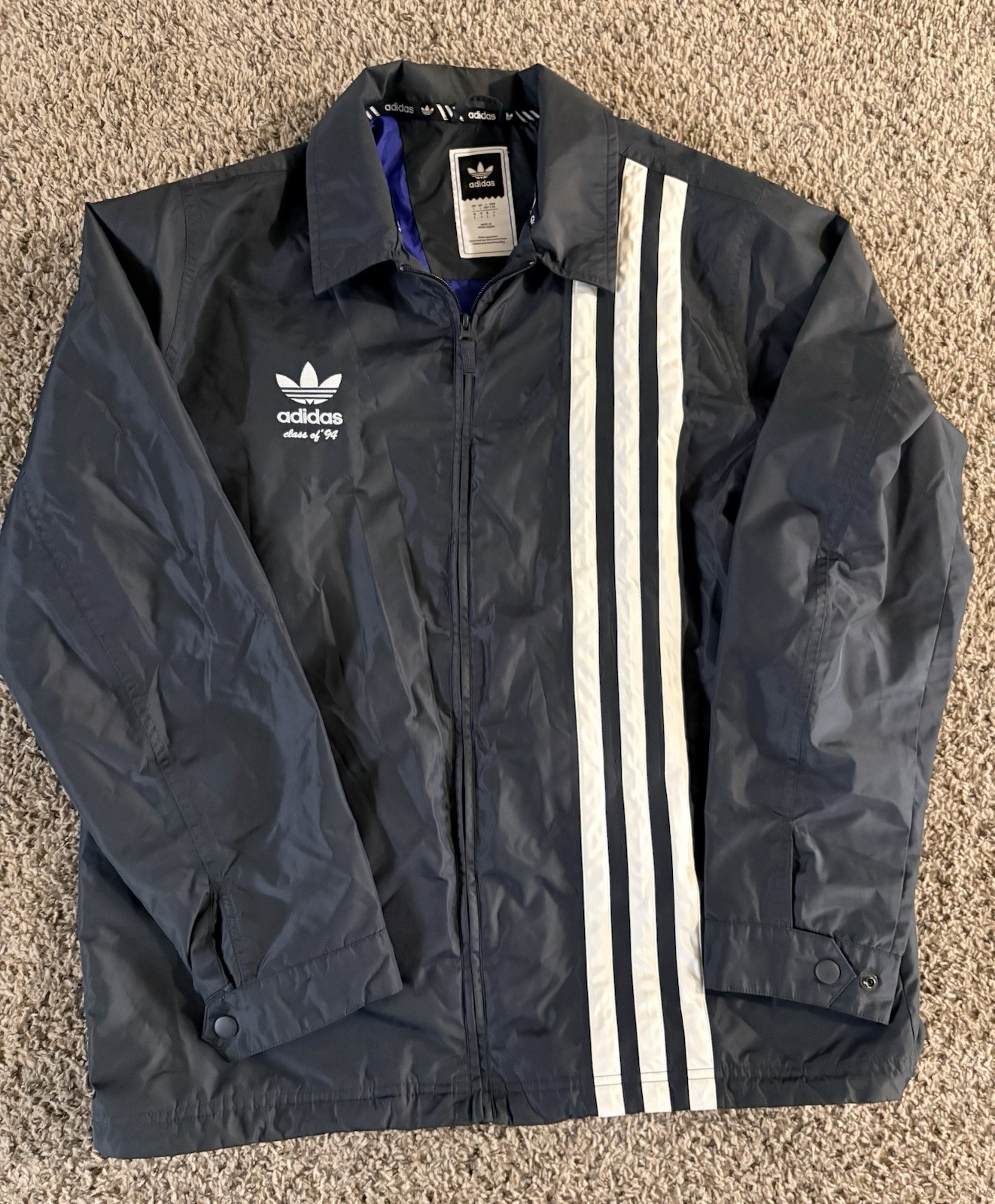 Vintage Adidas Original Trefoil Black Civilian Jacket Men\'s \ Vintage Adidas Original Trefoil Black Civilian Jacket Men\'s \