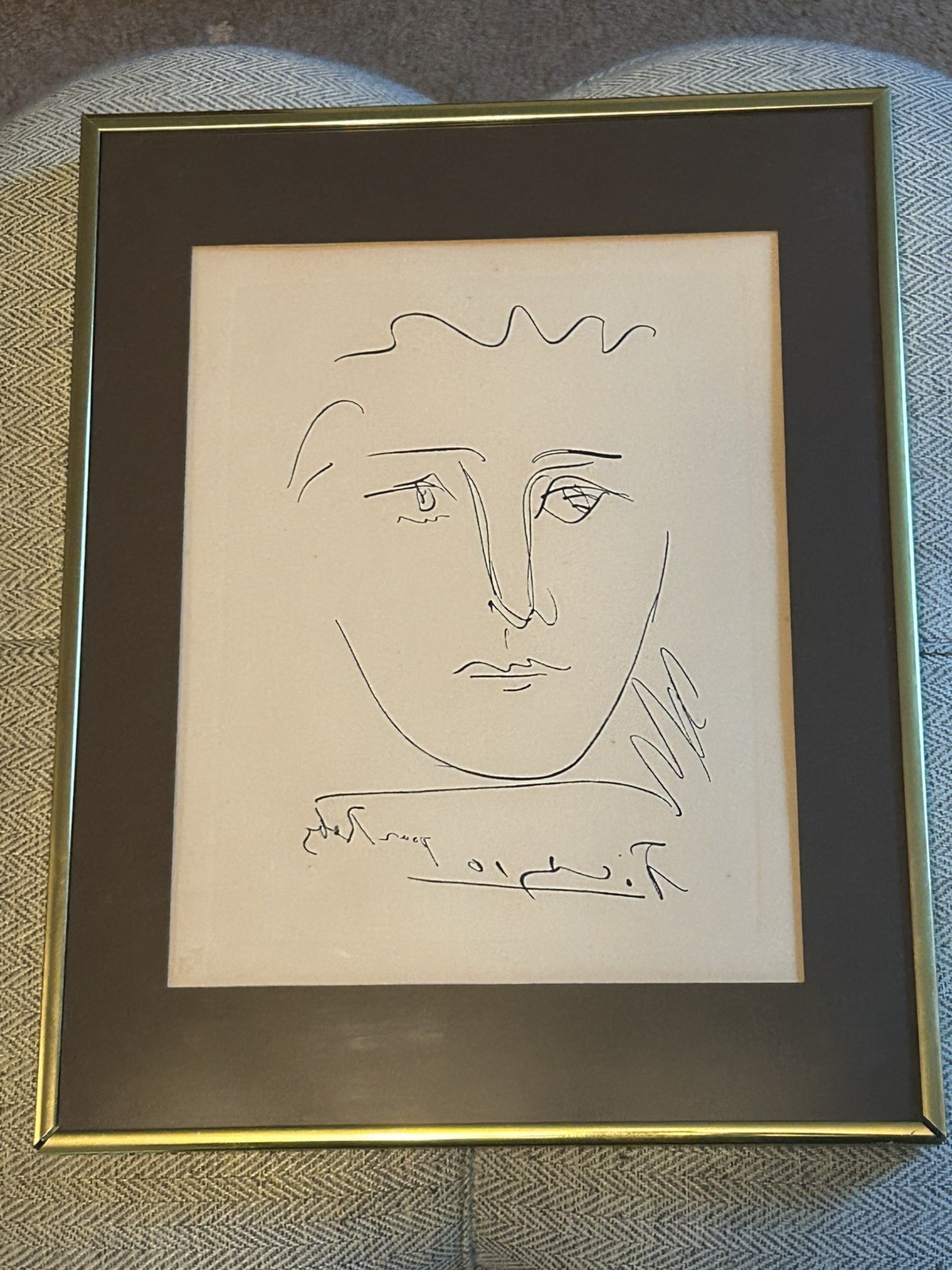 Pablo Picasso Pour Roby with Authentication, Some Wear And Spots On Paper Pablo Picasso Pour Roby with Authentication, Some Wear And Spots On Paper