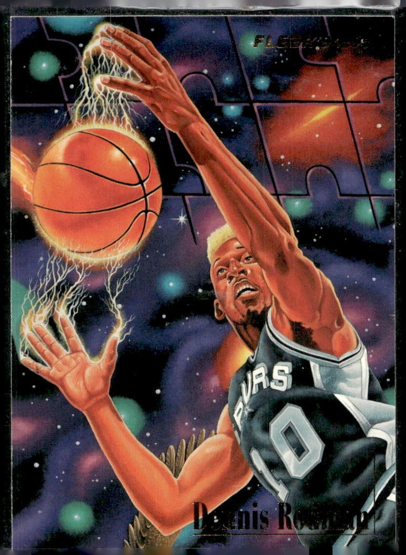 1994-95 Fleer #6 Dennis Rodman BASKETBALL San Antonio Spurs HOF 1994-95 Fleer #6 Dennis Rodman BASKETBALL San Antonio Spurs HOF