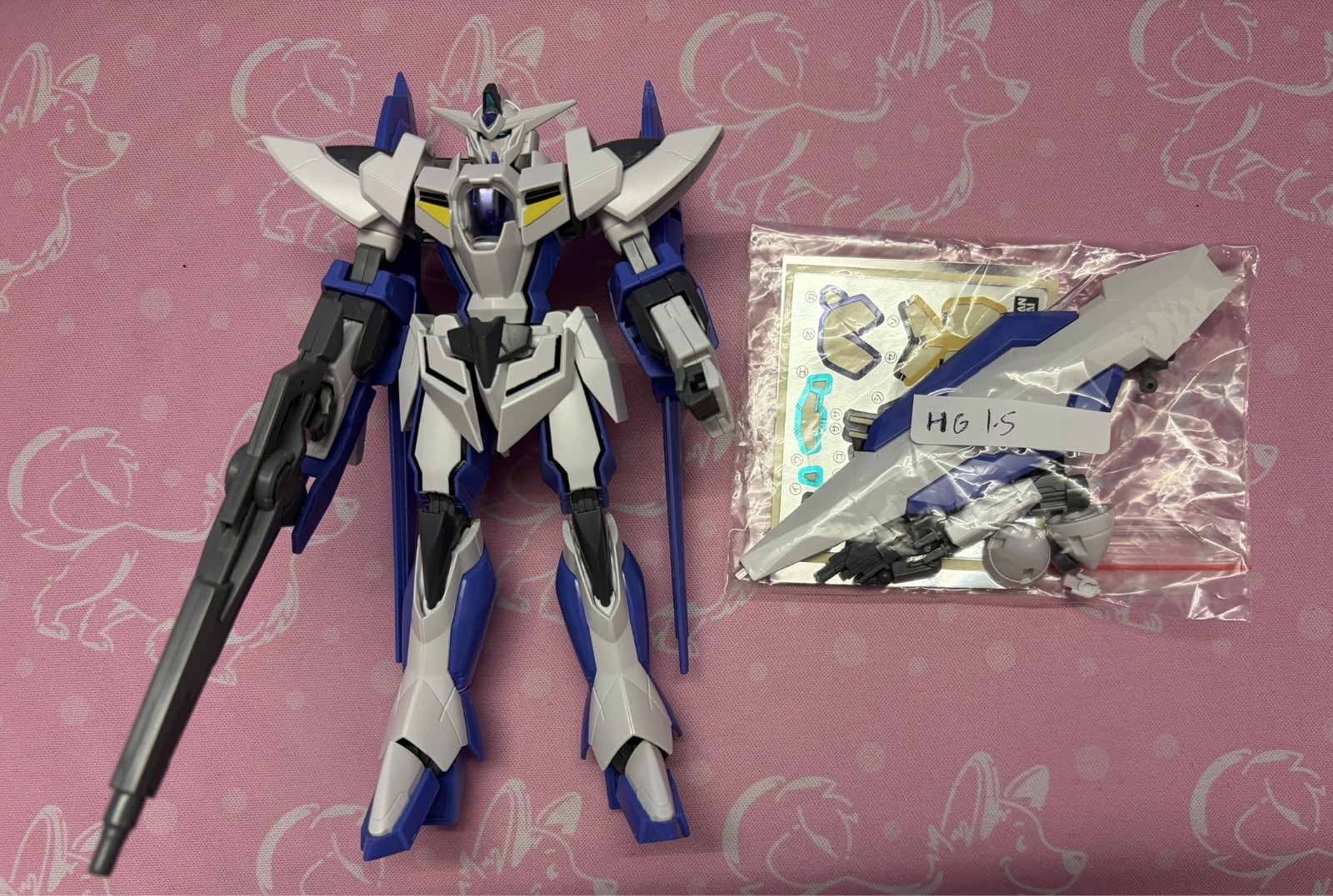 Bandai Gunpla HG 1/144 1.5 Gundam (Built/Pre-Built) Bandai Gunpla HG 1/144 1.5 Gundam (Built/Pre-Built)