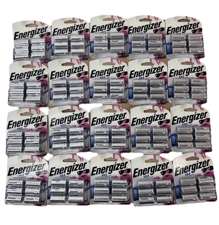 Energizer 120 Total 123 Batteries Lithium 3v Battery Exp. 12/2035 Pack Of 20 Energizer 120 Total 123 Batteries Lithium 3v Battery Exp. 12/2035 Pack Of 20