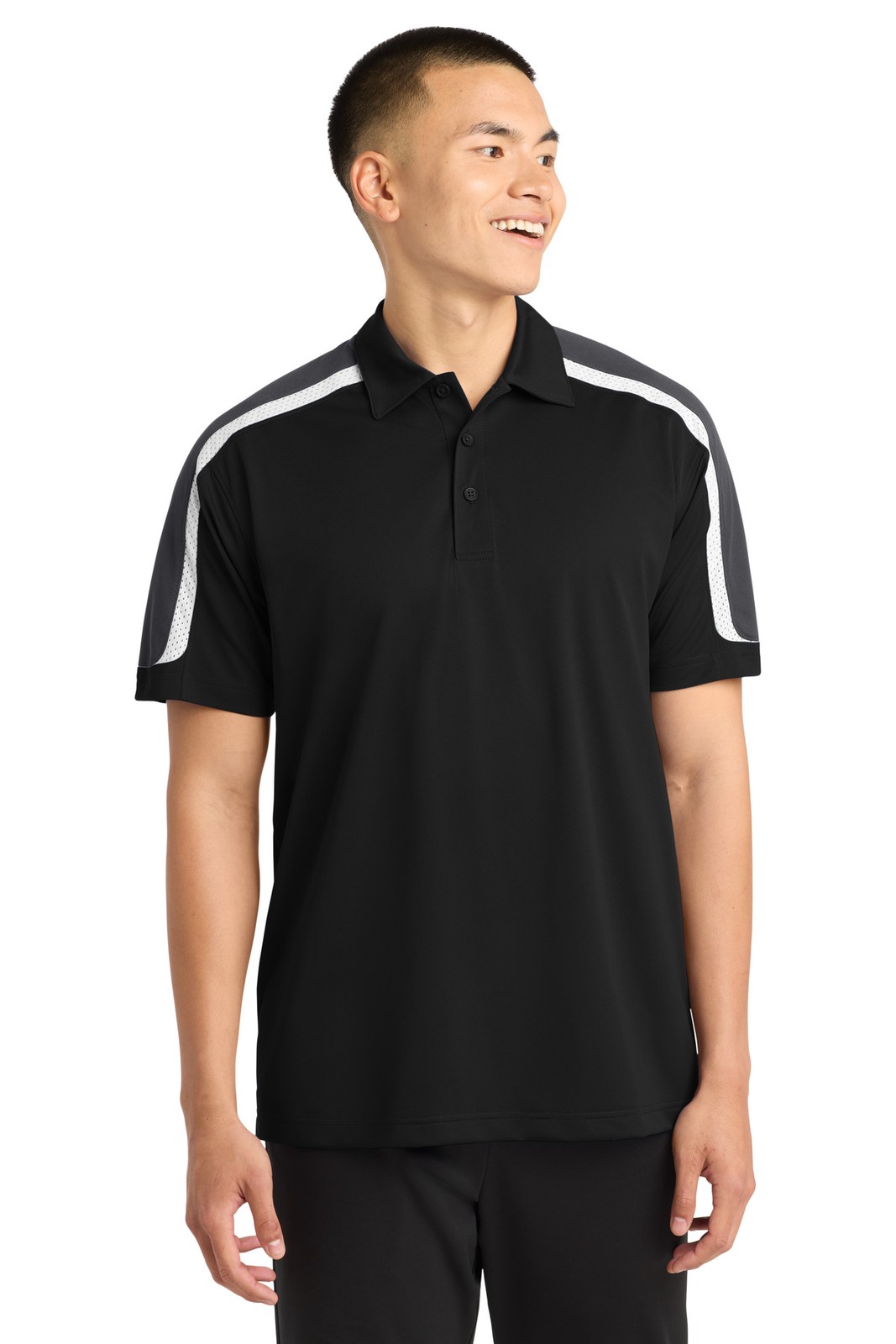 Sport-Tek Tricolor Shoulder Micropique Sport-Wick Polo ST658 Sport-Tek Tricolor Shoulder Micropique Sport-Wick Polo ST658