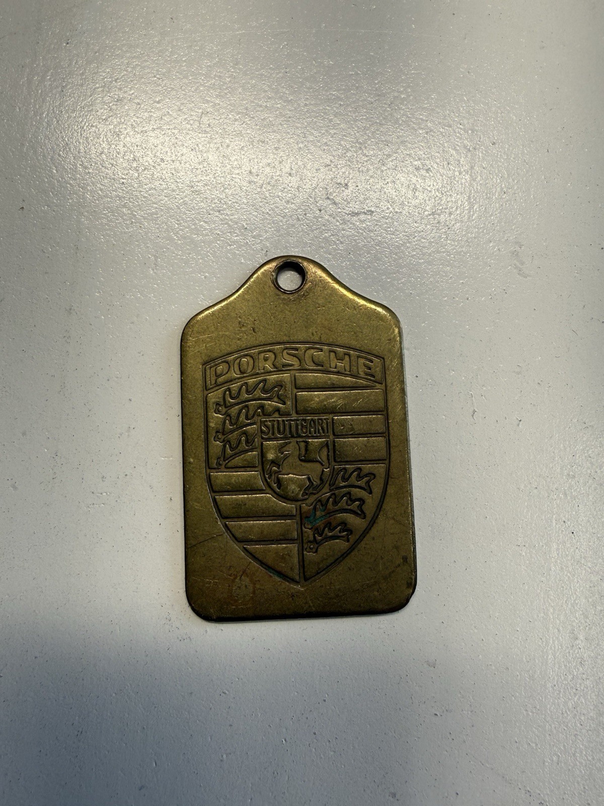 Very Rare Vintage Brass Porsche Keychain Very Rare Vintage Brass Porsche Keychain