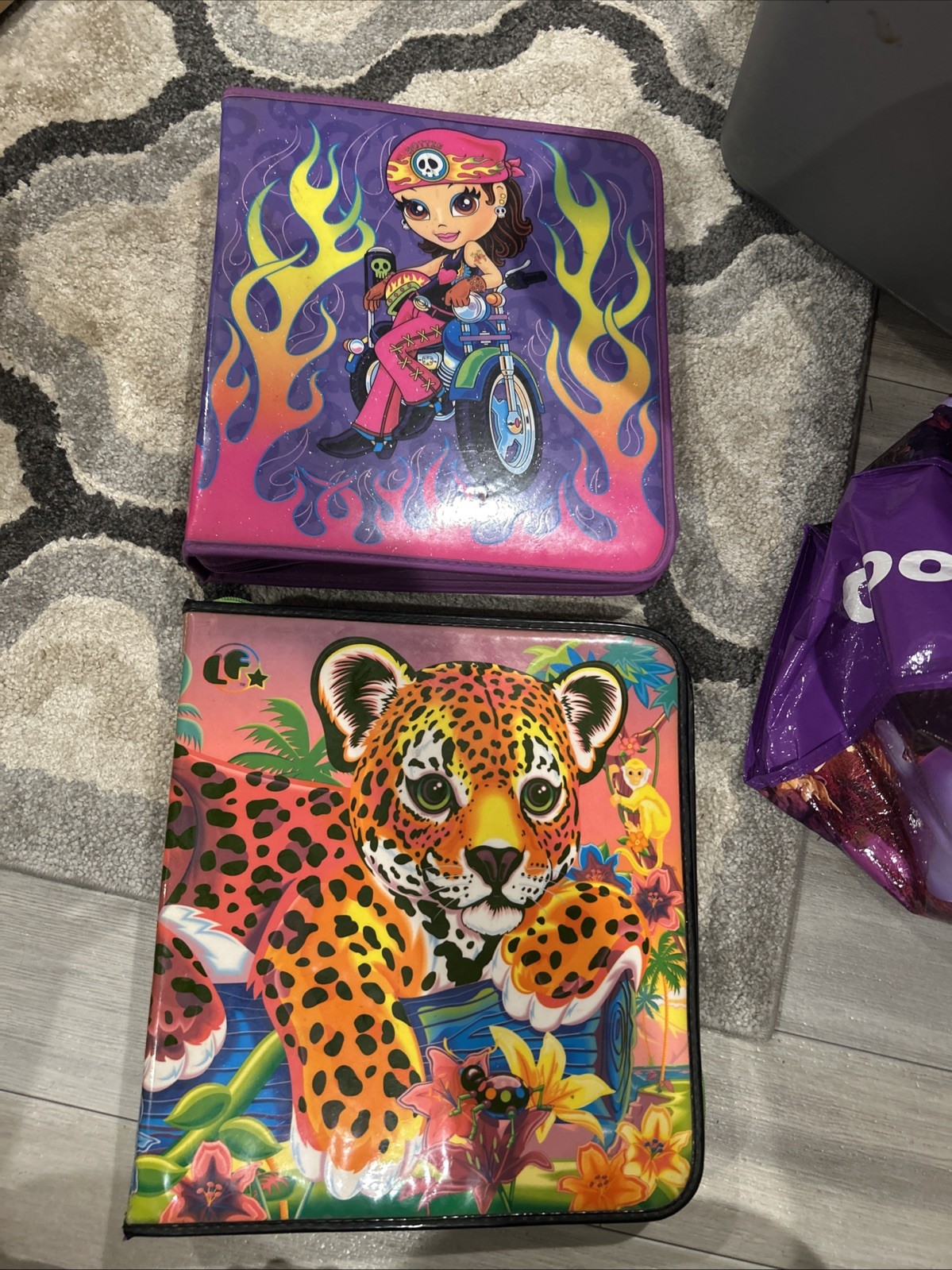 Vintage Lisa Frank 3 Ring Binders. Lot Of 2 Vintage Lisa Frank 3 Ring Binders. Lot Of 2