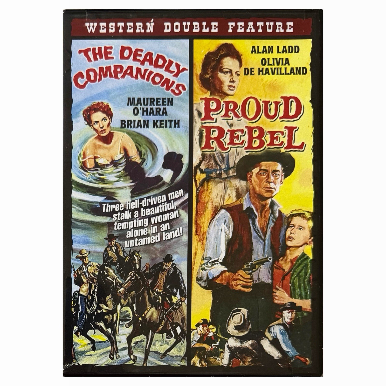 The Deadly Companions/Proud Rebel (DVD, Western Double Feature) - NEW SEALED