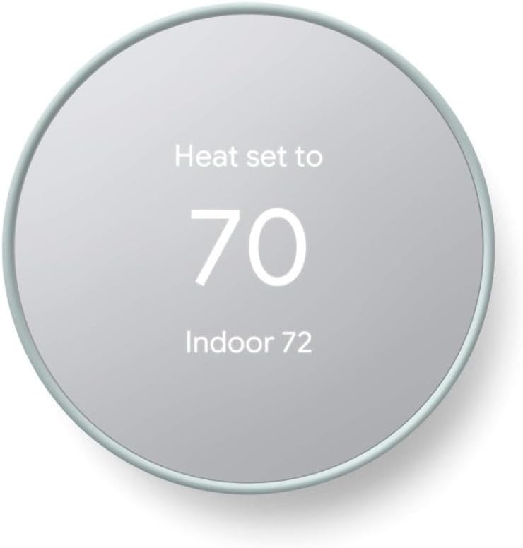 Google Nest G4CVZ Thermostat 4th Gen Smart Programmable Wi-Fi Thermostat Snow