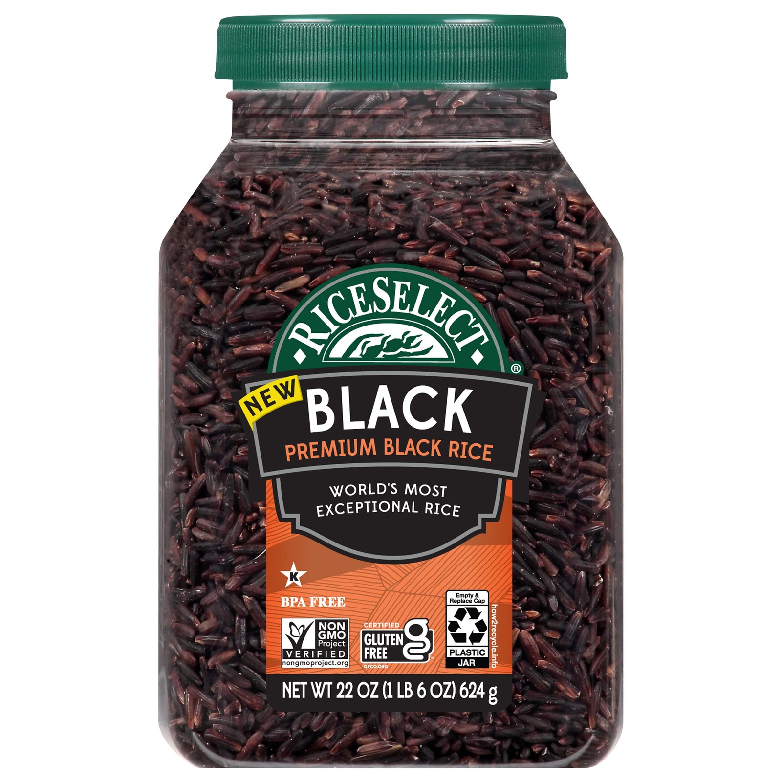 RiceSelect Premium Black Rice, Whole-Grain, Gluten-Free, Non-GMO, 22 Ounce RiceSelect Premium Black Rice, Whole-Grain, Gluten-Free, Non-GMO, 22 Ounce