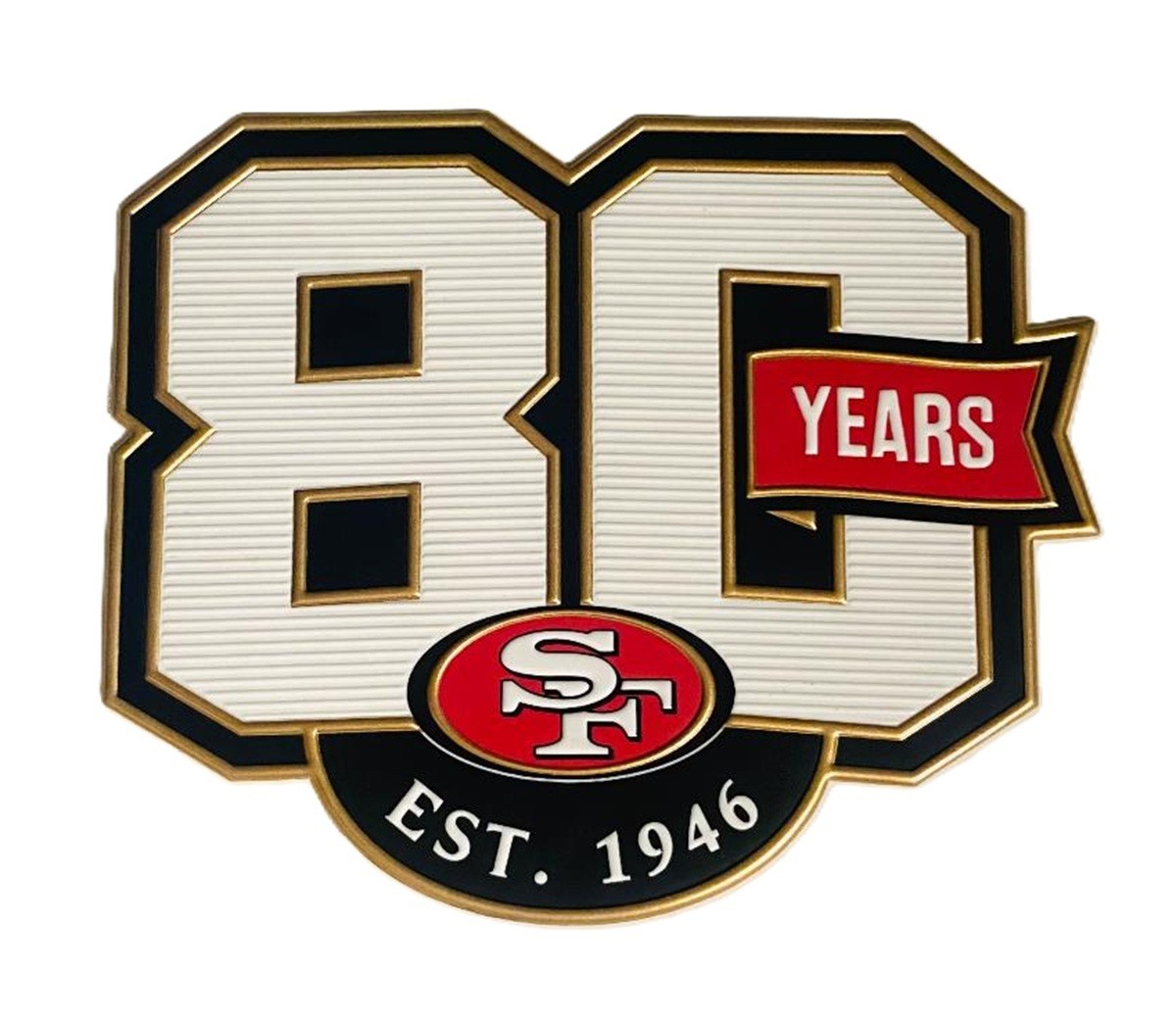 49ers 80th Anniversary Patch 49ers 80th Anniversary Patch