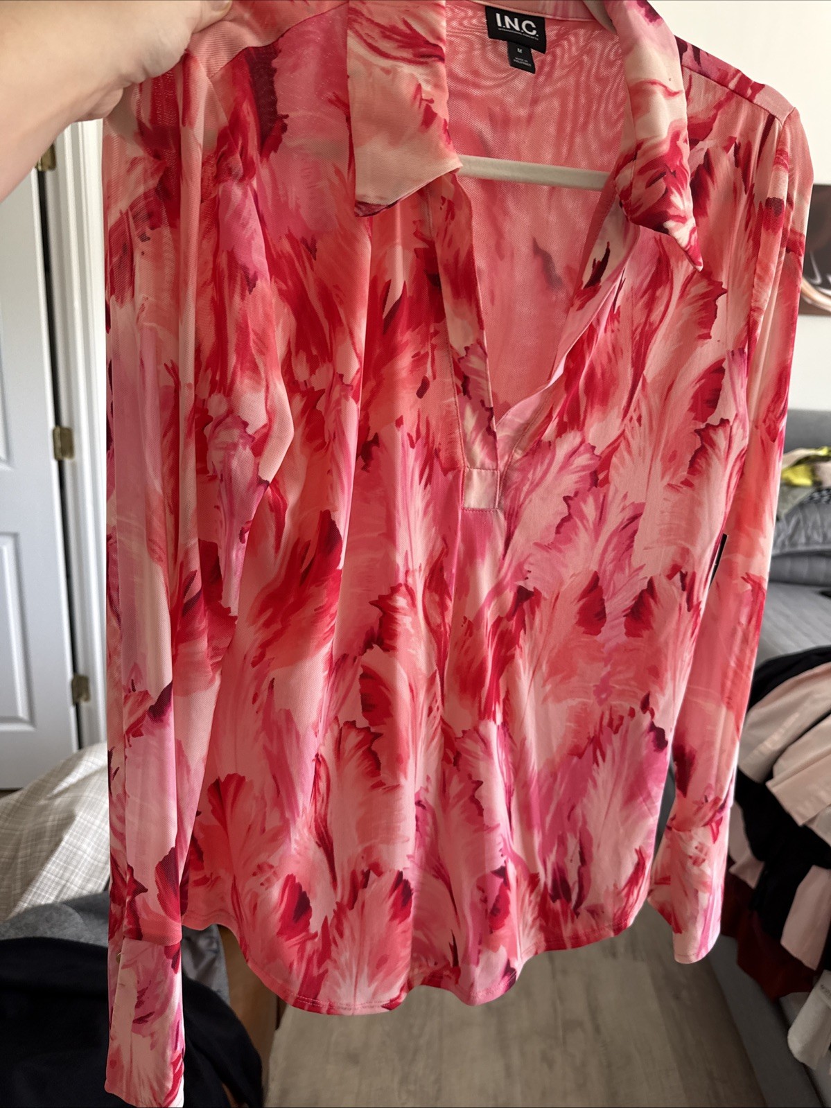 Inc International Concepts Women\'s Floral Pink In Size Medium Inc International Concepts Women\'s Floral Pink In Size Medium