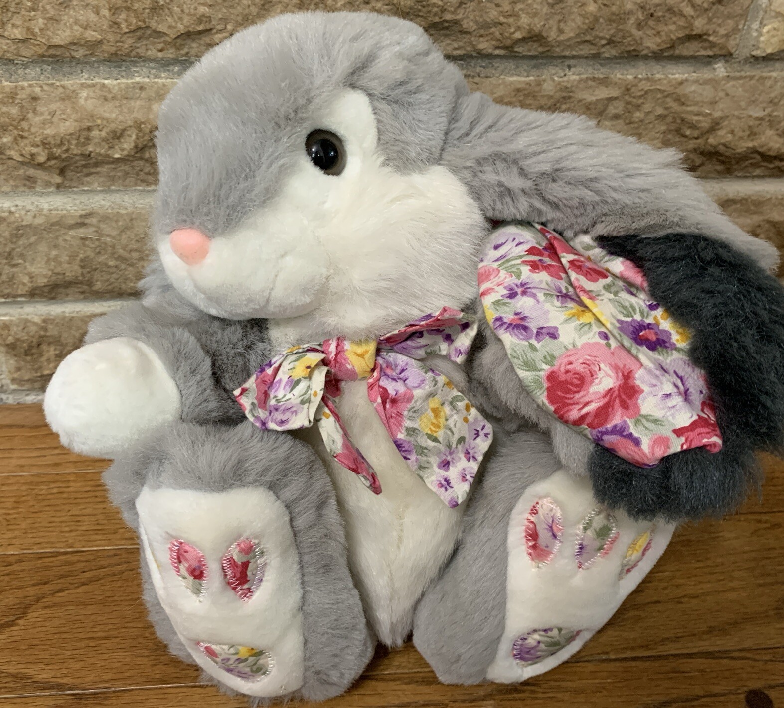 Vintage Chrisha Playful Plush Bunny Rabbit Stuffed Animal 1988 Vintage Chrisha Playful Plush Bunny Rabbit Stuffed Animal 1988
