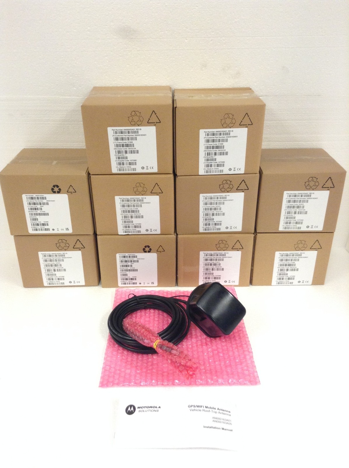 10x NEW OEM Motorola AN000163A01 Rooftop Vehicle WiFi GPS Antenna, ,QTY