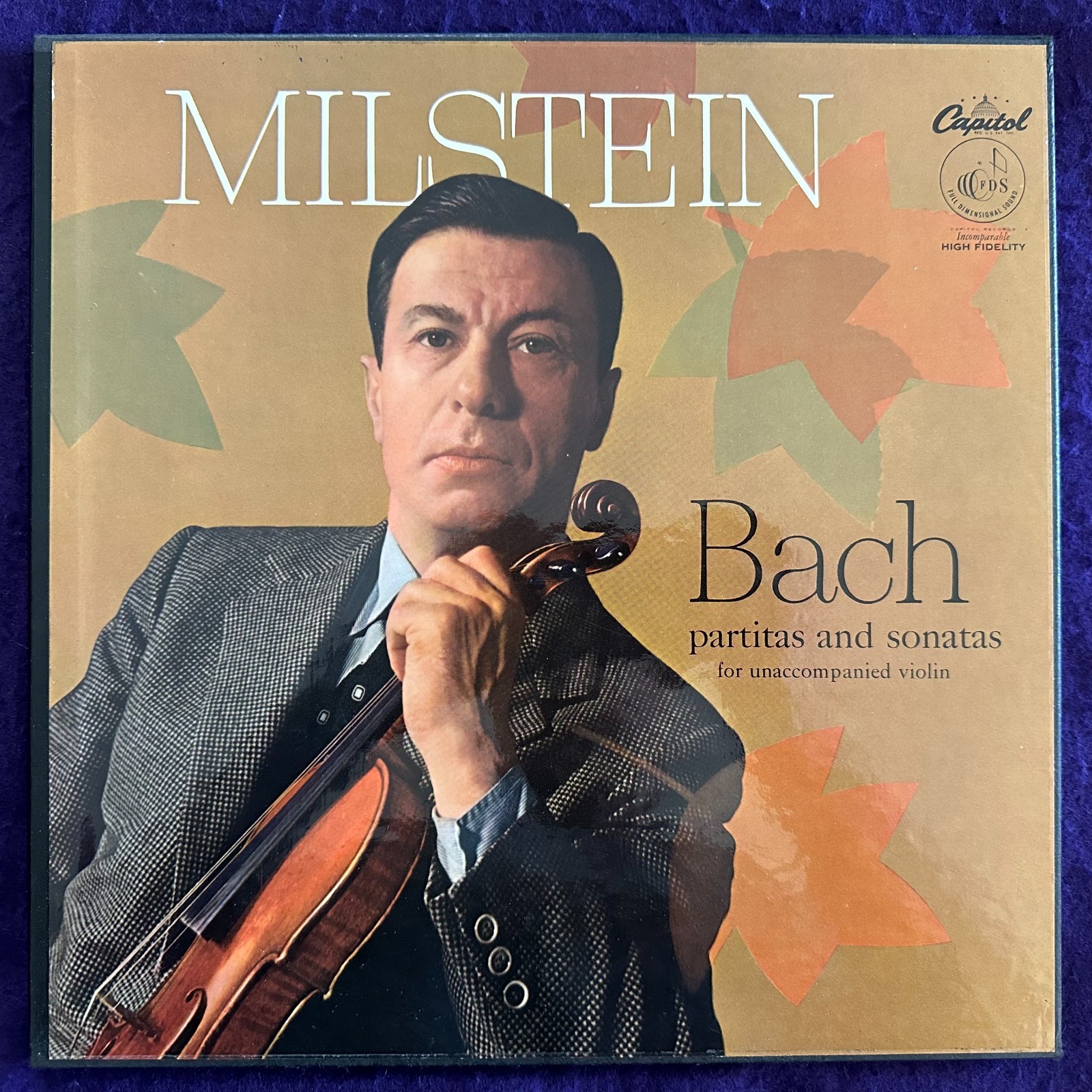 NM ~ NATHAN MILSTEIN Bach: Partitas & Sonatas 3LP Box Capitol PCR 8370 Mono 2ED