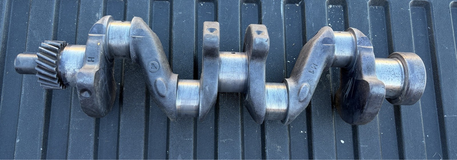 Toyota 4P Forklift Engine Crankshaft .010 Mains .030 Rods w/ Timing Gear Toyota 4P Forklift Engine Crankshaft .010 Mains .030 Rods w/ Timing Gear