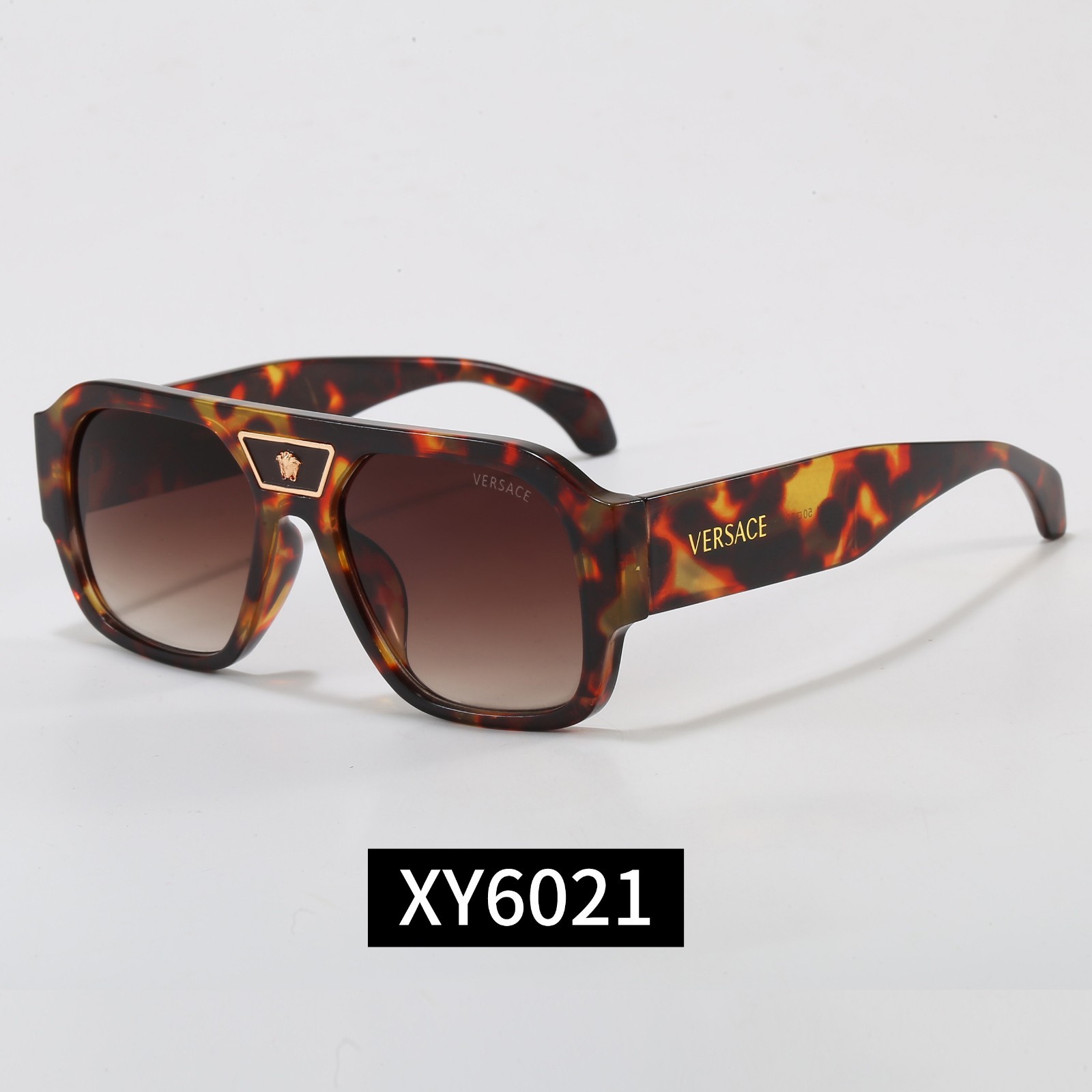 Men's Versacee Sunglasses Stylish Big rimmed Women's Square sunglasses with Box