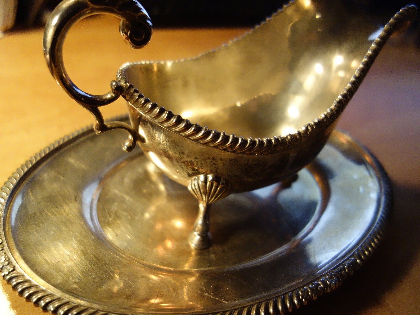 Vintage Set of 2 Ellis-Barker Silver Co “MS” Hallmark for Silver-plate from 1912