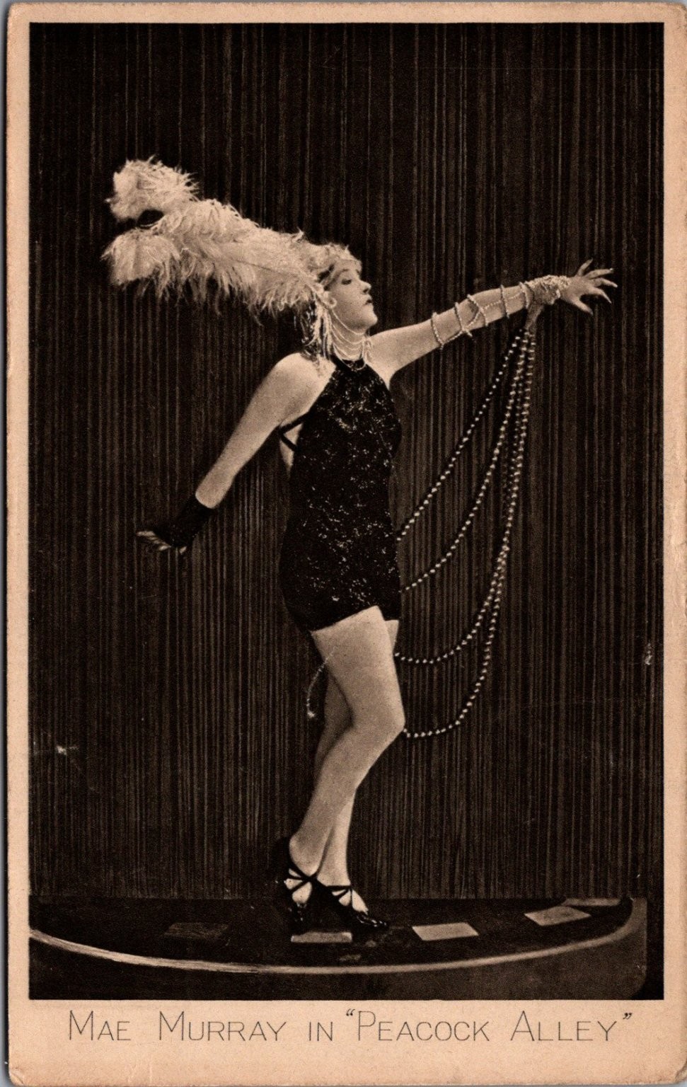 Mae Murray in Peacock Alley 1922 Silent Film Star RPPC Postcard